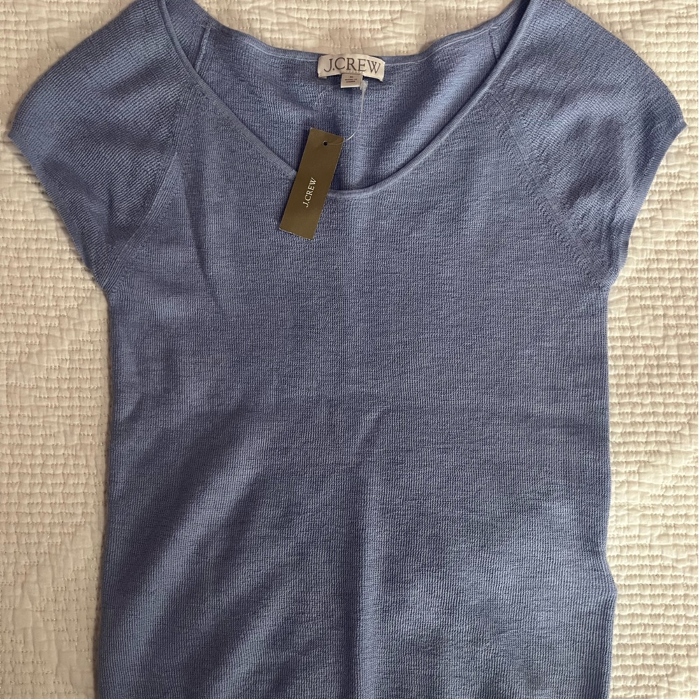J. Crew Cashmere silk blend sweater short sleeve shirt - Picture 5 of 5